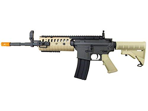 jg full metal gearbox desert tan aeg w/ integrated rail and high performance tight bore barrel - newest enhanced model by jg(Airsoft Gun)