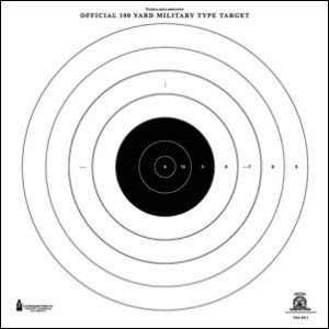 NRA 100 YARD RIFLE RAPID FIRE TARGET 50 PACK