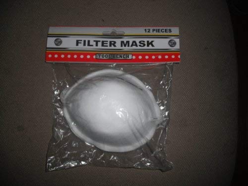 Filter Mask for Dust and Other Air-borne Particles, 12 Pieces