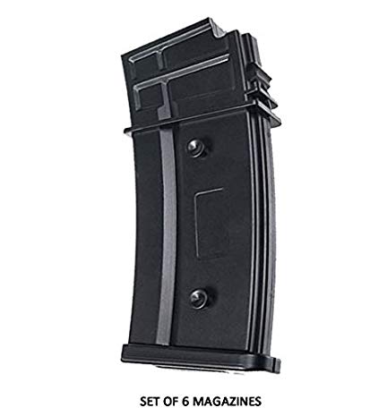 470rd Magazine For G36C AEG Airsoft (Set of 6 Mags)