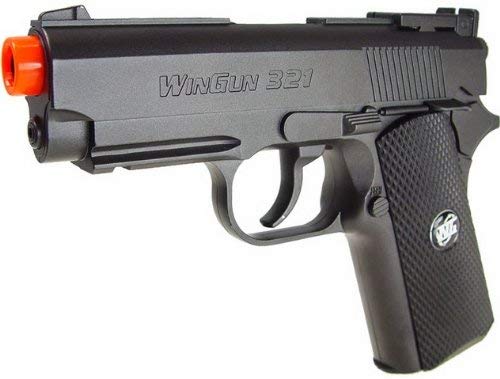 wg tactical mini 1911 full metal co2 airsoft pistol - black(Airsoft Gun)