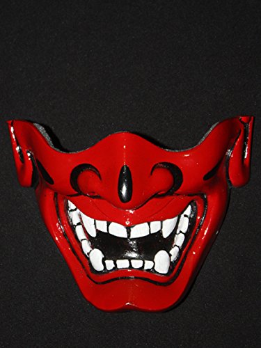 Custom Halloween Costume Cosplay BB Gun Hanya Kabuki Airsoft Mask red MA125 am