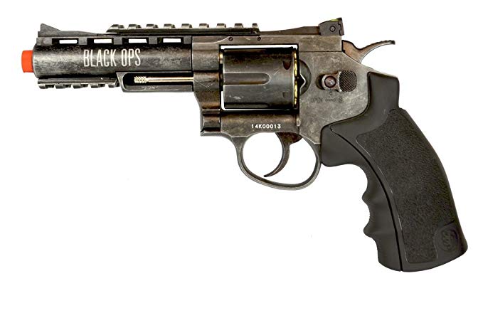 black ops exterminator full metal air revolver, 4 aged bb(Airsoft Gun)