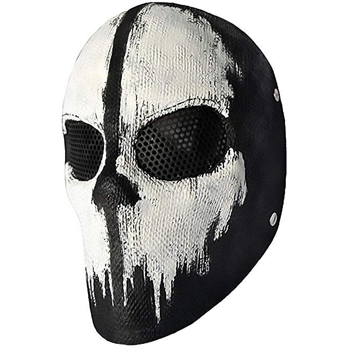 Evike R-Custom Fiberglass Wire Mesh Ghost D Airsoft Mask - (46455)