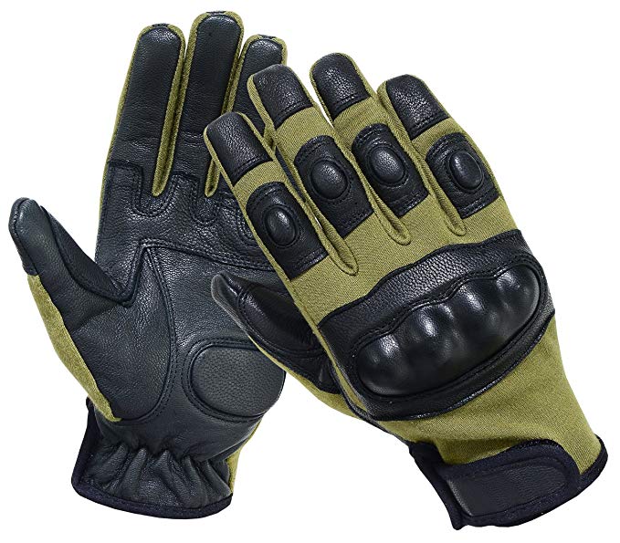 TACTICAL DUPONT NOMEX FIRE RESIST HARD KNUCKLE ASSAULT COMBAT SHOOTING GLOVES