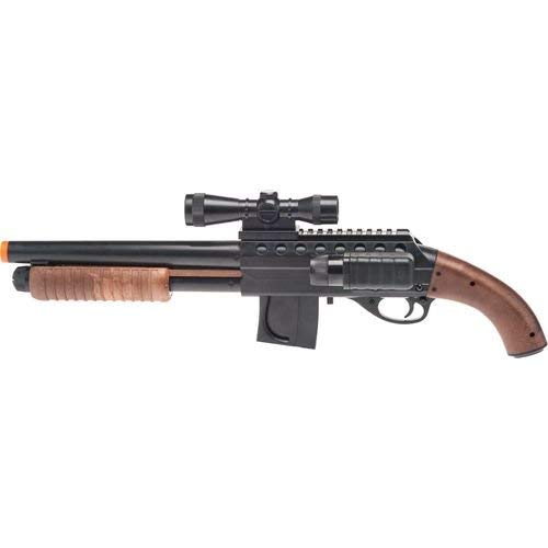 Smith & Wesson M3000 Spring-powered Airsoft Shotgun W/ Light, Scope, 2 Clips