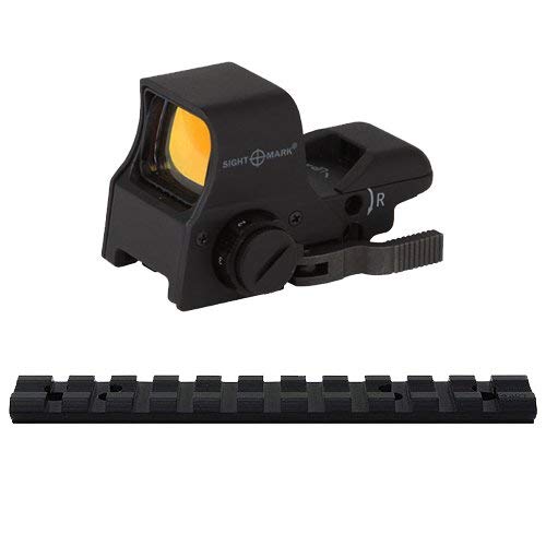 Tactical Ultra Shot Quick Detach NV Compatible Reflex Sight With Multiple Aiming Reticles And Leupold Bolt-On Weaver Rail Scope Mount For Marlin rifles 992M, 989, .22, 9, 45, 30AS, 30AW, 36, 62, 93, 336, 336C, 375, 444, 1993, 1894 Cowboy, 1895, Mossberg 640, Western Field 740, Glenfield 30, Zane Grey Rifles And Camp 9mm .40.45 Carbine