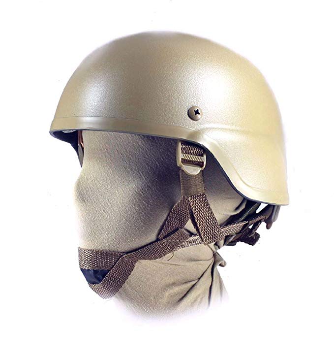 MICH 2000 Coyote Tan Army Airsoft Paintball Helmet Kevlar Replica