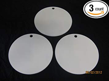 Steel Shooting Targets 8 Inch Round Hangers - NRA Action Pistol Plates - 3 pcs