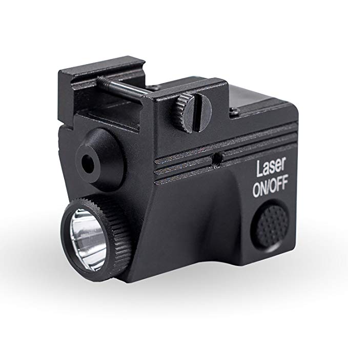 QR-Laser TM 2HY06GL Tactical Compact Green Laser Sight and 450 lm LED Flashlight with 20mm Rail Picatinny mount for Air Pistol,Modem Semi-automatic Pistols,Handgun,Rifle etc