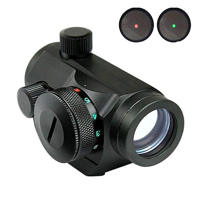 Tactical Micro Red Green Dot Sight,Reflex Dot Sight Micro Rifle Scope for 11/20mm Rail Airsoft Hunting